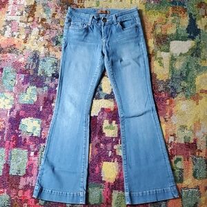 Seven7 Sky Blue Wide Leg Jeans